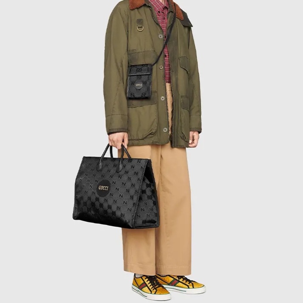 Authentic Gucci Off The Grid Black Mini GG Bag Full Set Crossbody/Phone Monogram - Picture 16 of 16